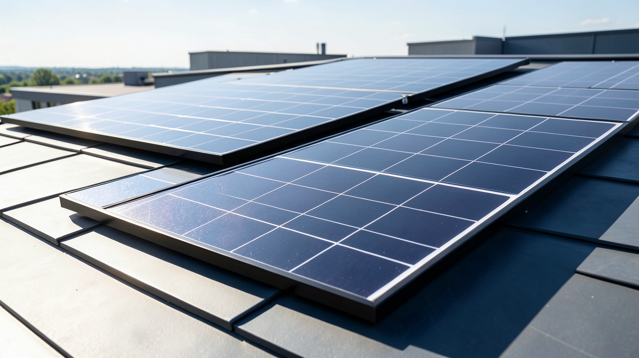 panneau solaire lg 400w comparé à un modèle standard sur un toit résidentiel
