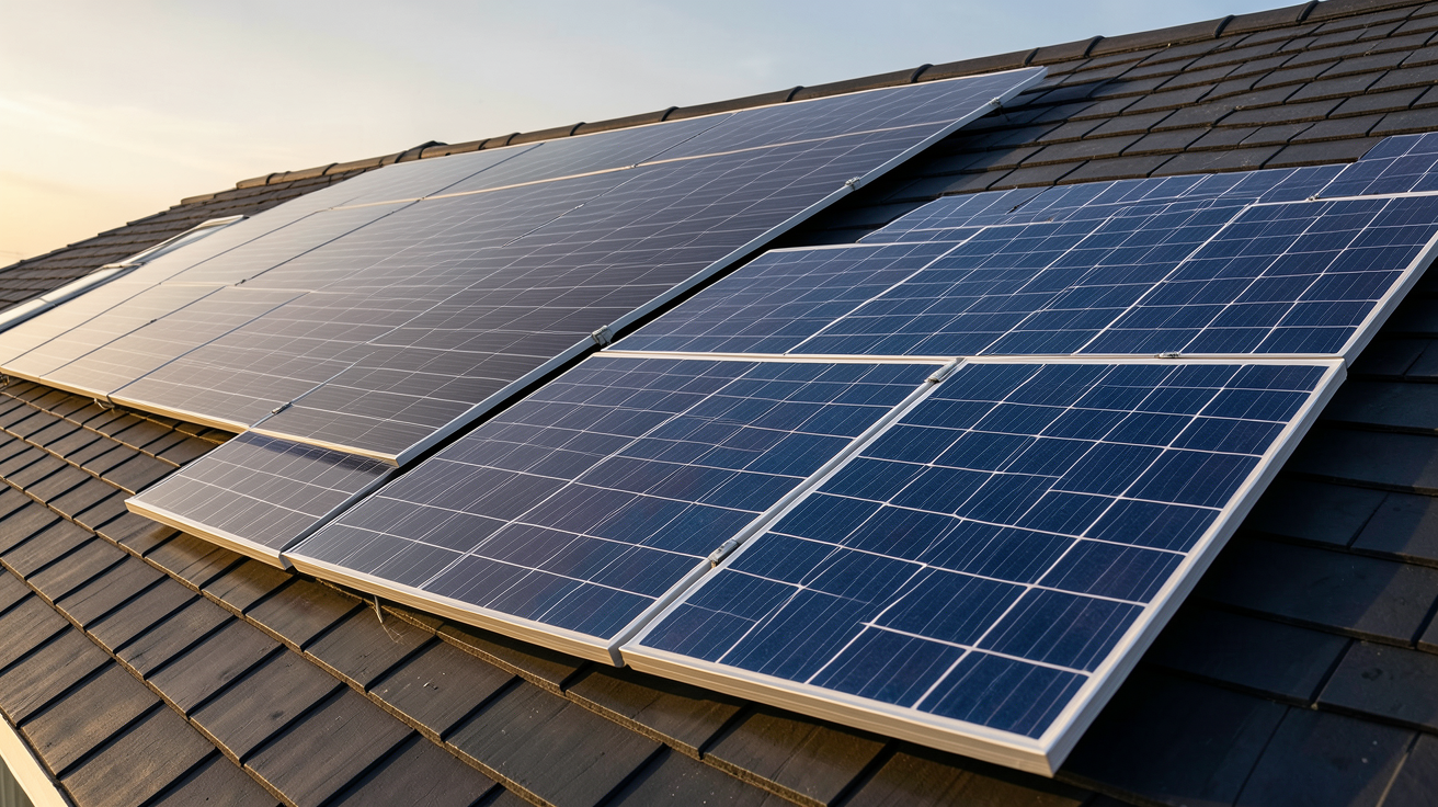 panneau solaire monocristallin ou polycristallin identification sur toit