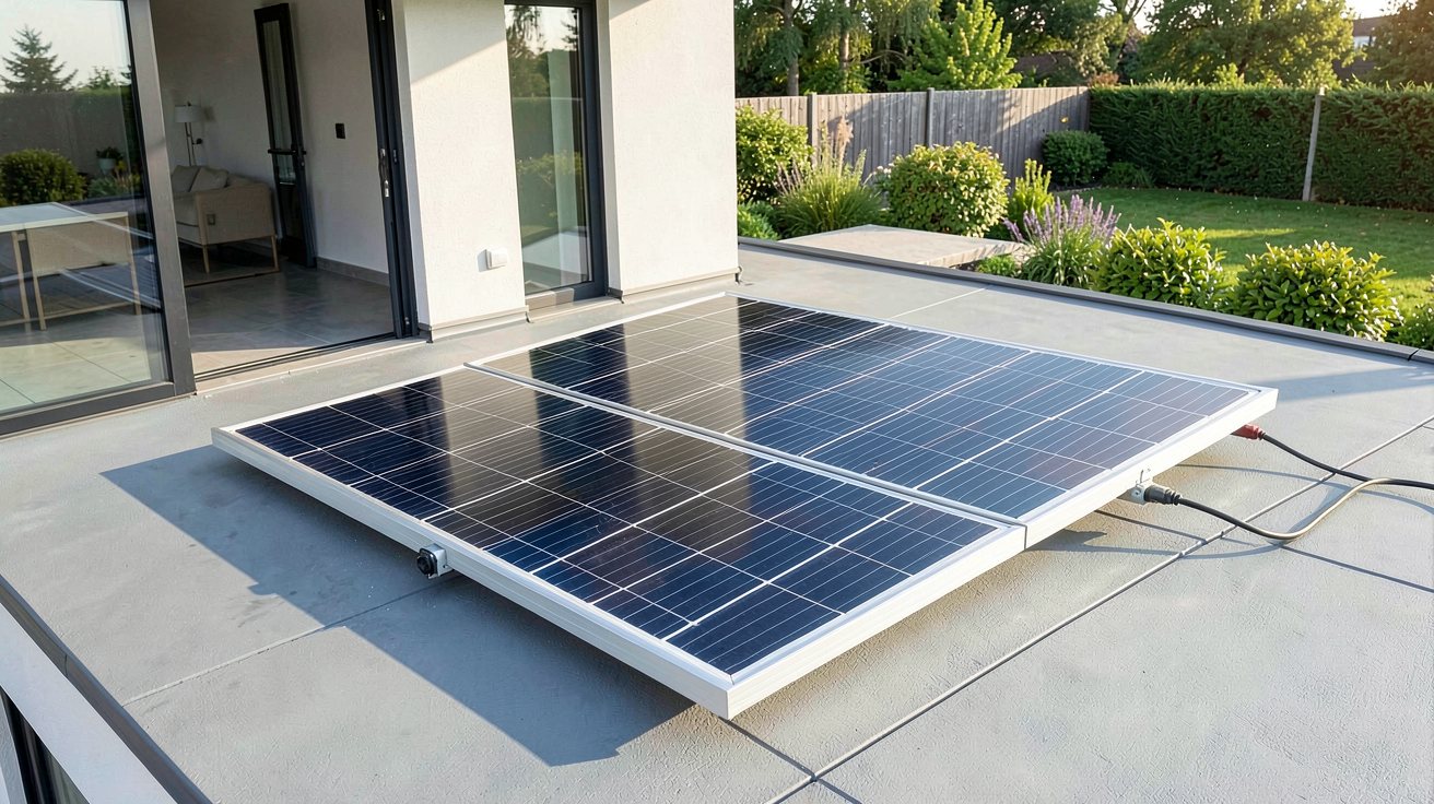 panneau solaire onduleur intégré installé sur un toit de maison moderne pour un comparatif 2024
