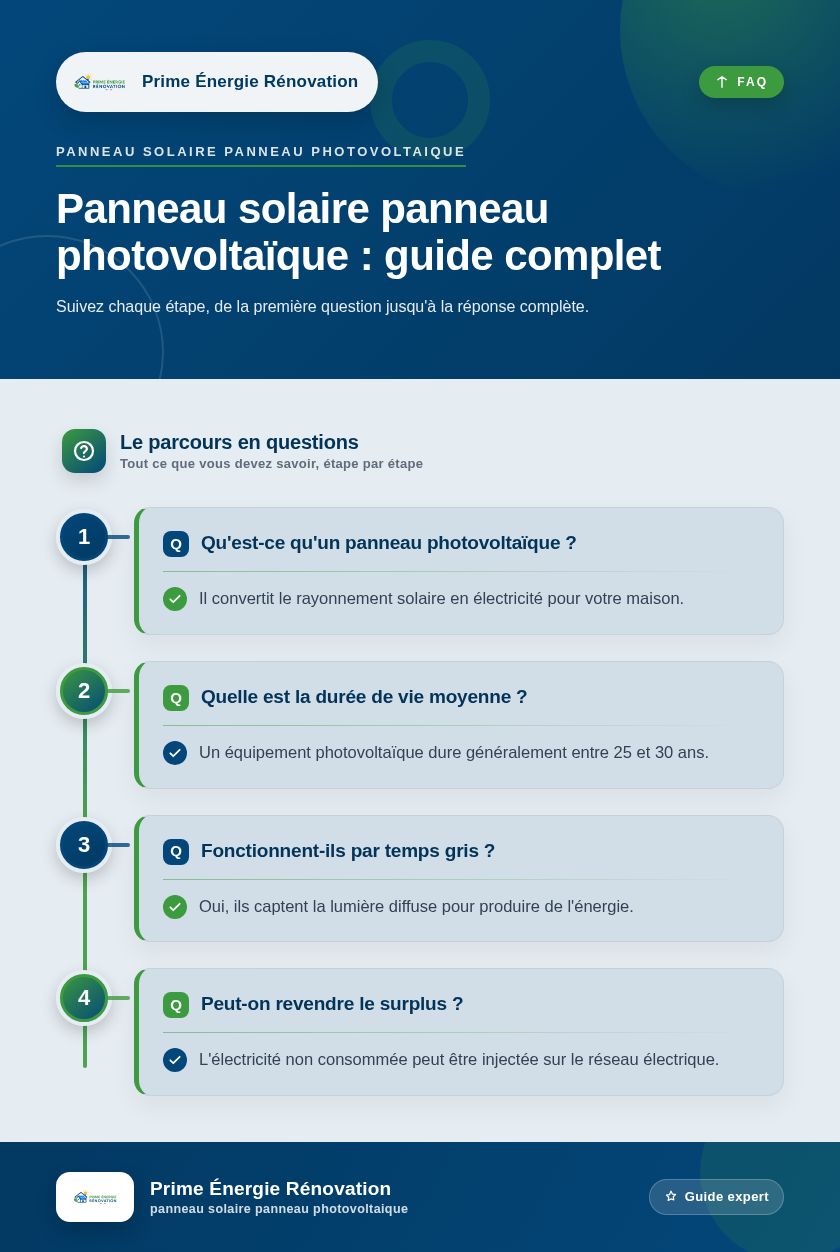 Infographie : Panneau solaire panneau photovoltaïque : guide complet