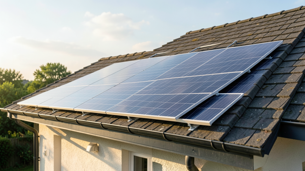 panneau solaire particulier prix installation sur toit de maison individuelle