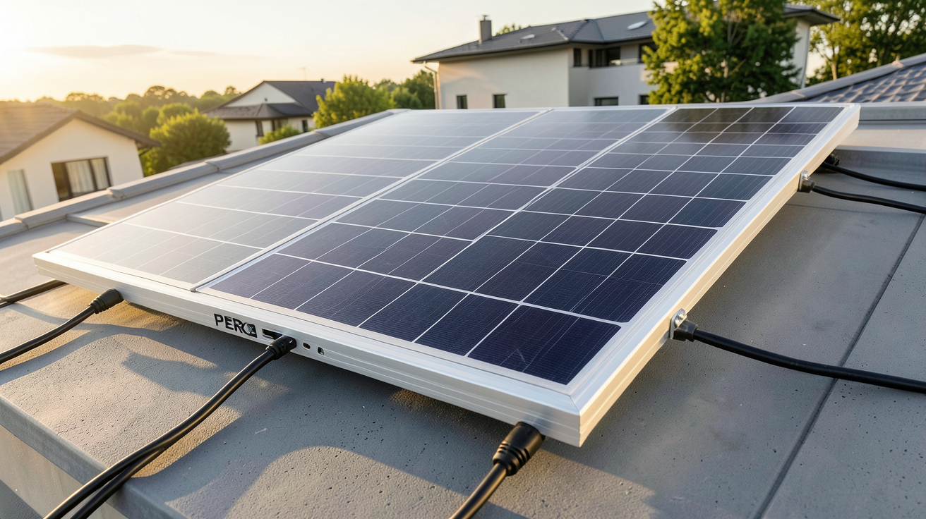 panneau solaire PERC 400W installé sur un toit résidentiel moderne, mettant en avant les critères de choix pour 2025