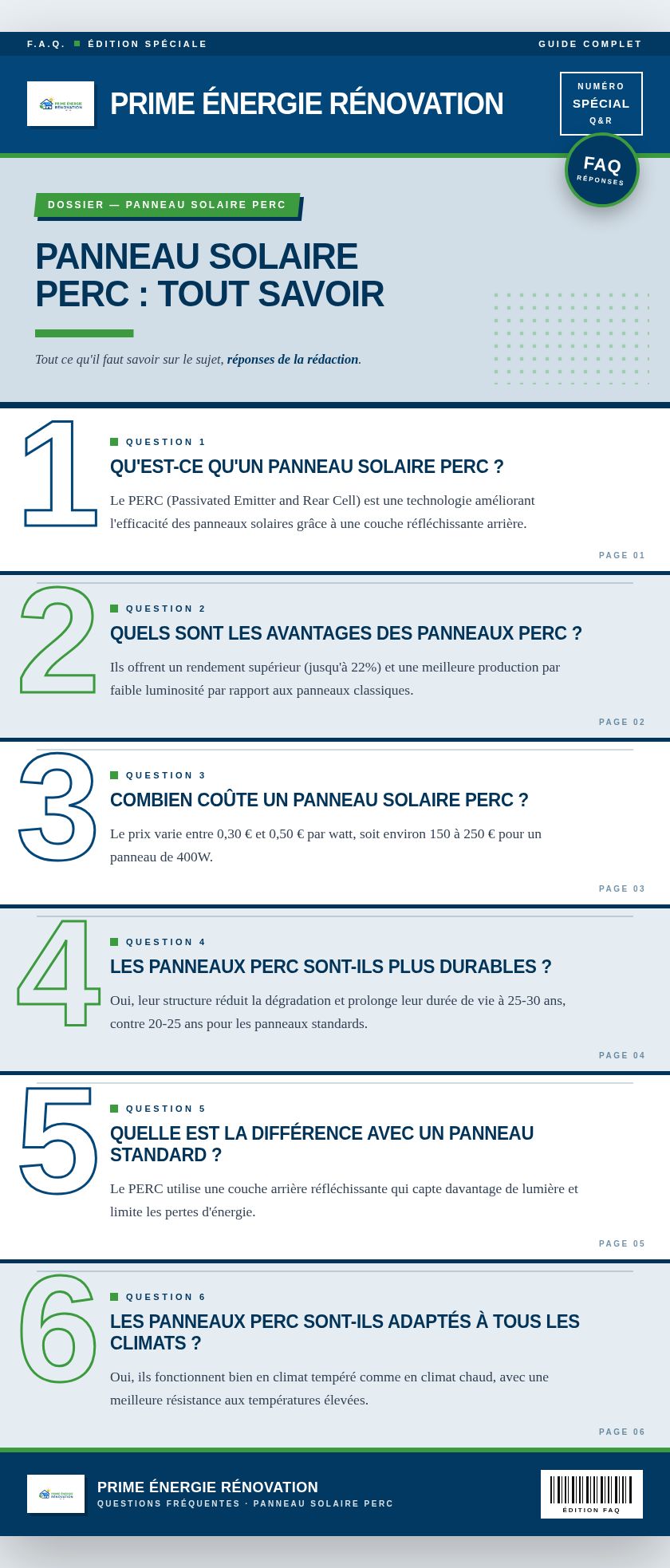 Infographie : Panneau solaire PERC : tout savoir