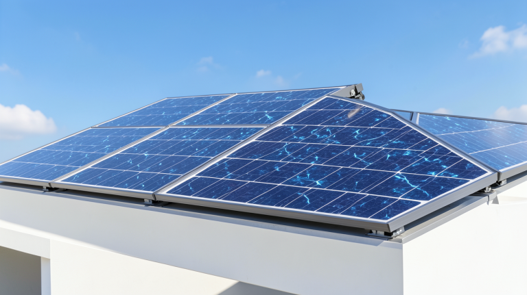 panneau solaire perovskite montrant des cellules innovantes à base de pérovskite