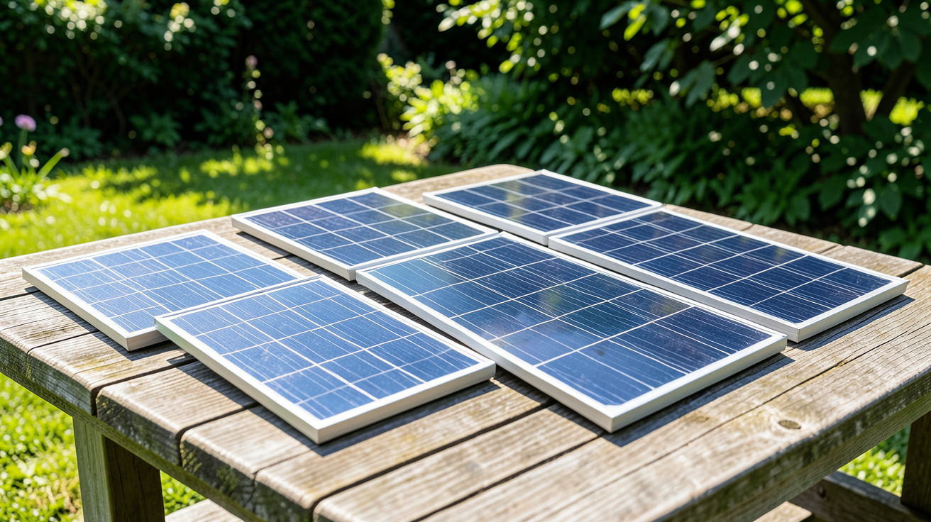panneau solaire pliable 200w montrant les sept modèles phares du comparatif 2024