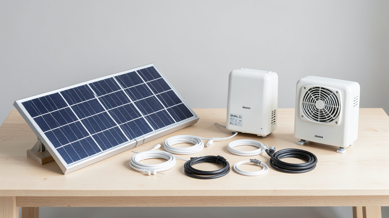 panneau solaire plug & play présenté dans un tableau comparatif des meilleurs kits 2025