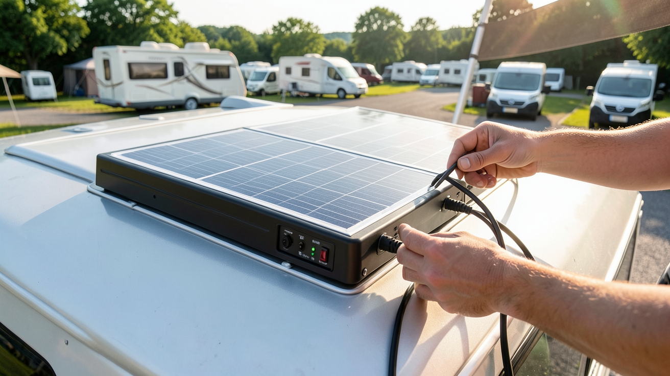 panneau solaire portable pour camping car installation guide pas à pas