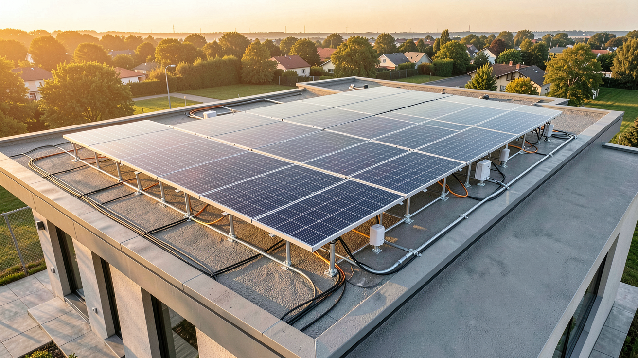 panneau solaire pour maison prix installation 2026 sur toit moderne avec détails techniques