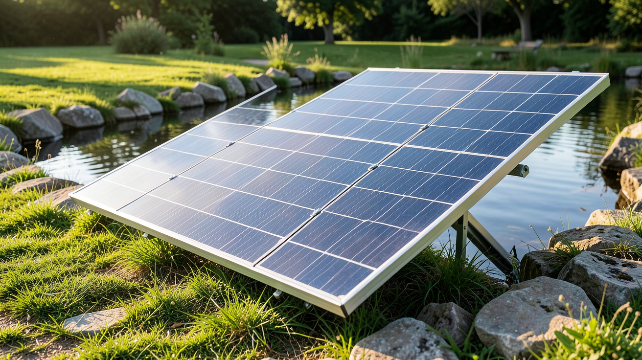panneau solaire pour pompe bassin utilisé pour le dimensionnement énergétique