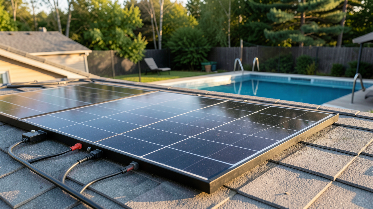panneau solaire pour spa utilisé pour dimensionner une installation photovoltaïque dédiée