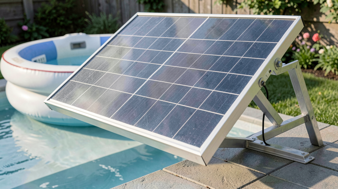 panneau solaire pour spa gonflable illustrant le choix de puissance et de taille
