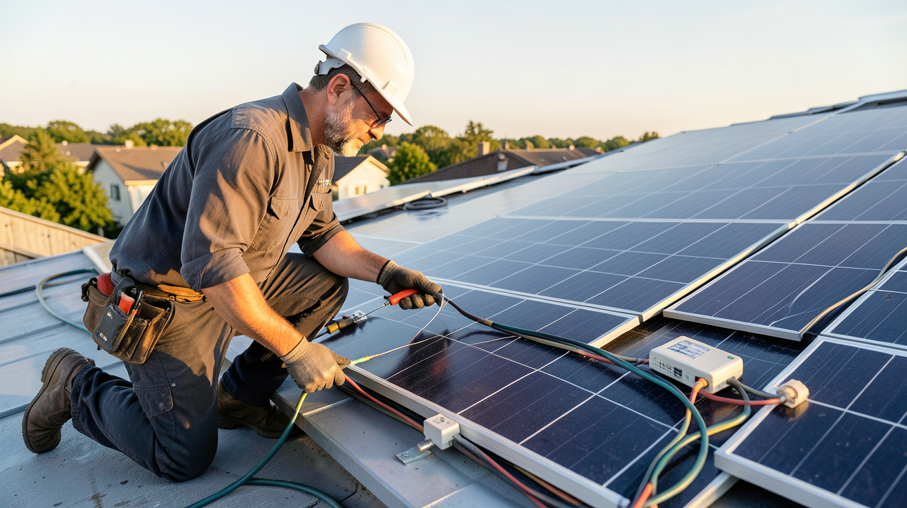 panneau solaire prix moyen illustrant les facteurs qui influencent le coût d'une installation sur un toit résidentiel