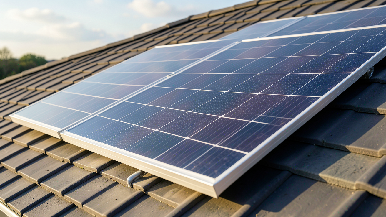 panneau solaire puissance m2 montrant les facteurs d'influence comme l'inclinaison et l'orientation du panneau