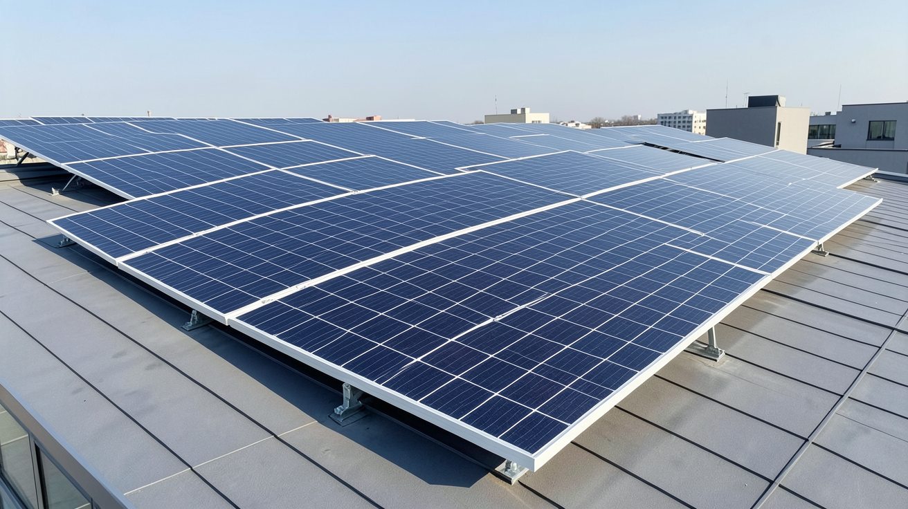 panneau solaire qcell installé sur un toit moderne, mettant en avant ses avantages technologiques
