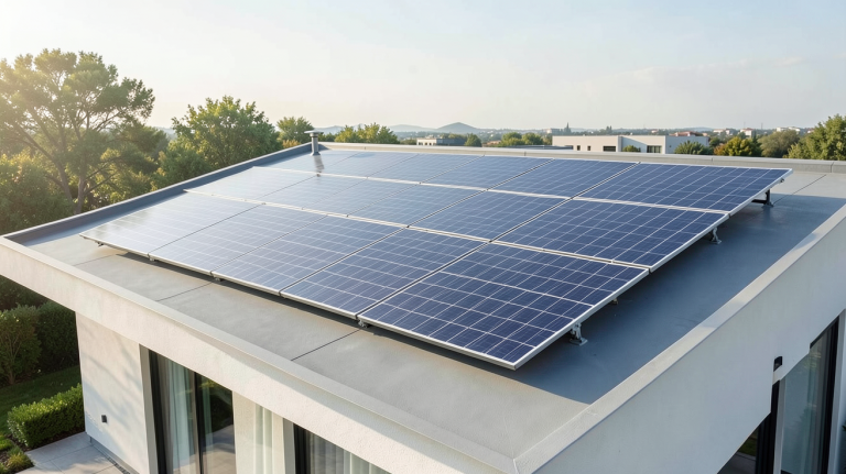 panneau solaire que choisir panneaux photovoltaïques sur toit de maison moderne