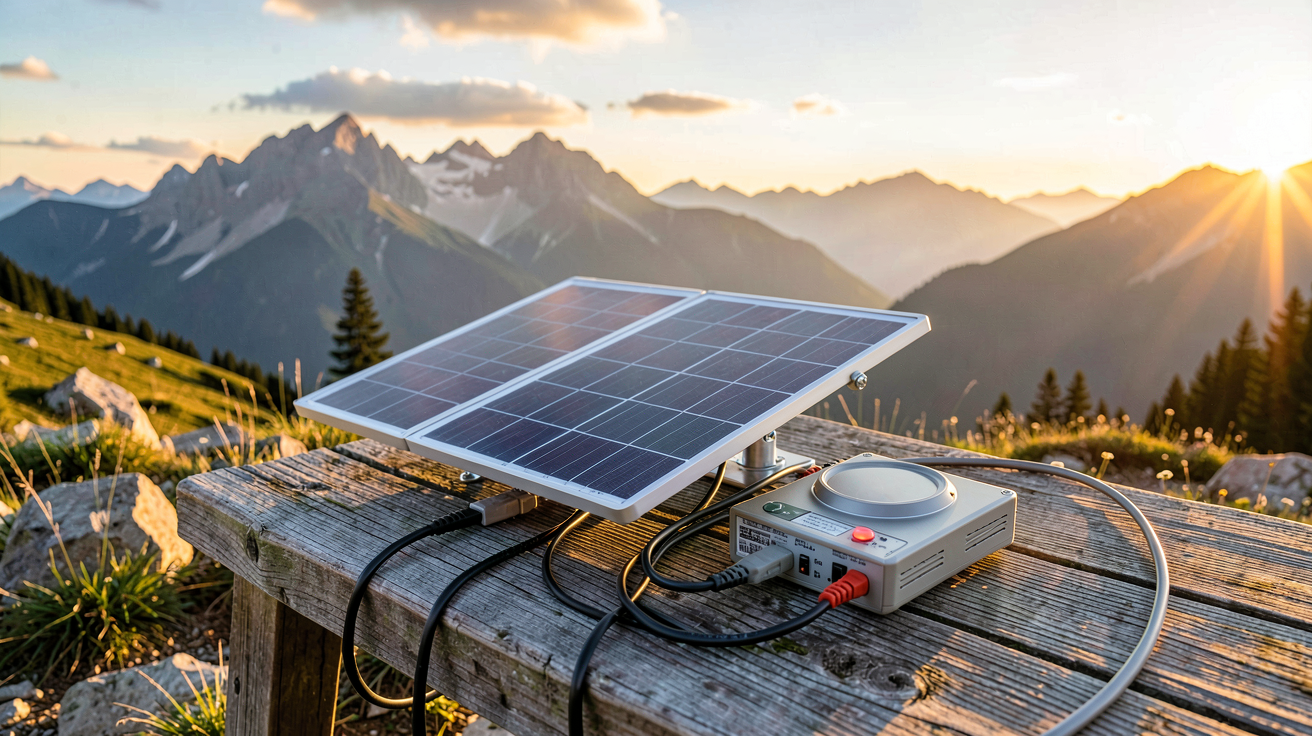 panneau solaire site isolé avec calculateur et kit solaire autonome pour évaluer la puissance nécessaire