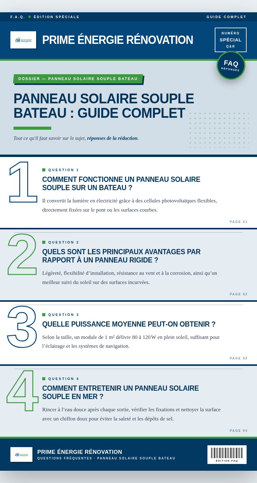 Infographie : Panneau solaire souple bateau : guide complet