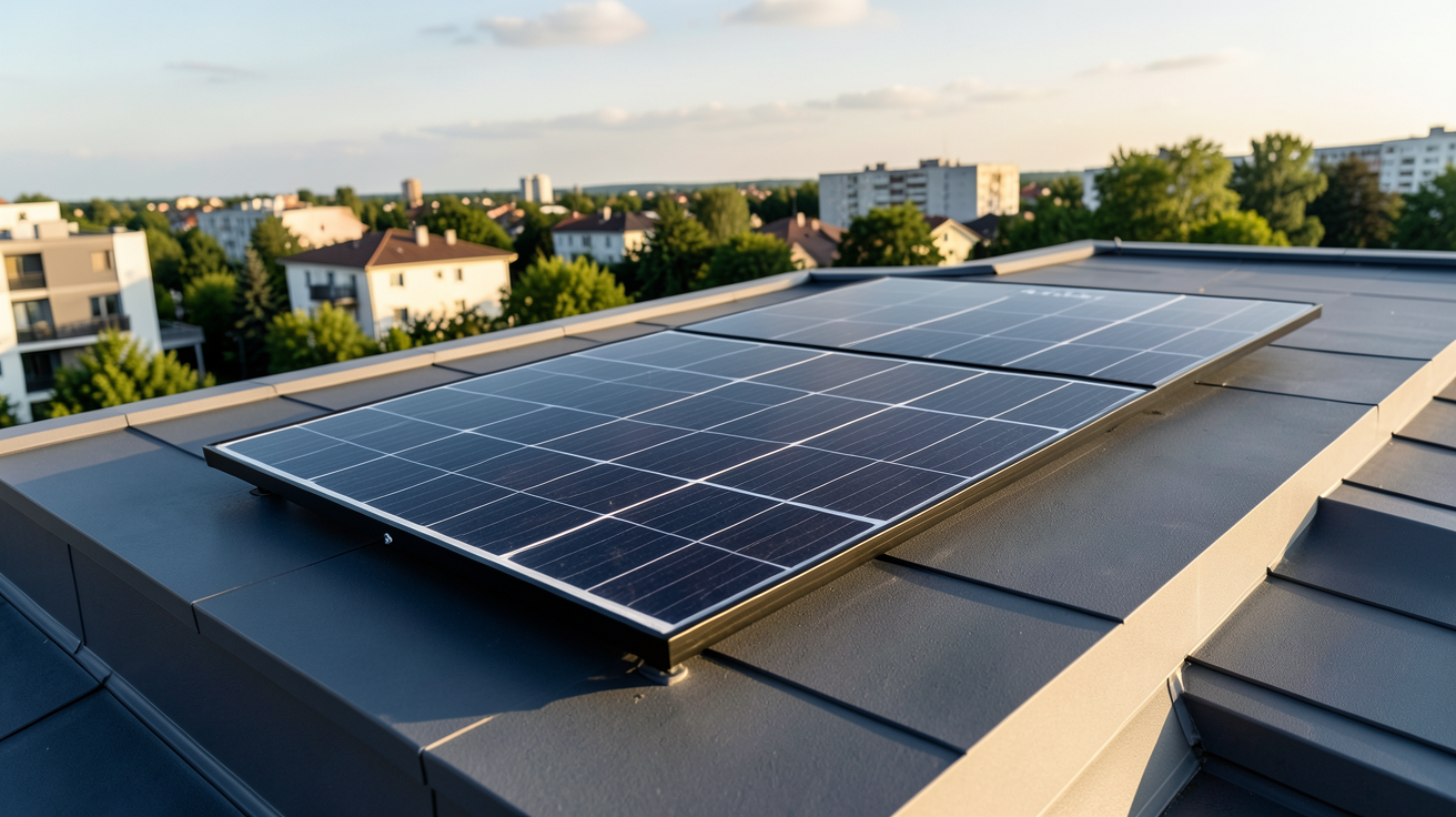 panneau solaire Tesla installé sur un toit résidentiel moderne, comparatif 2026