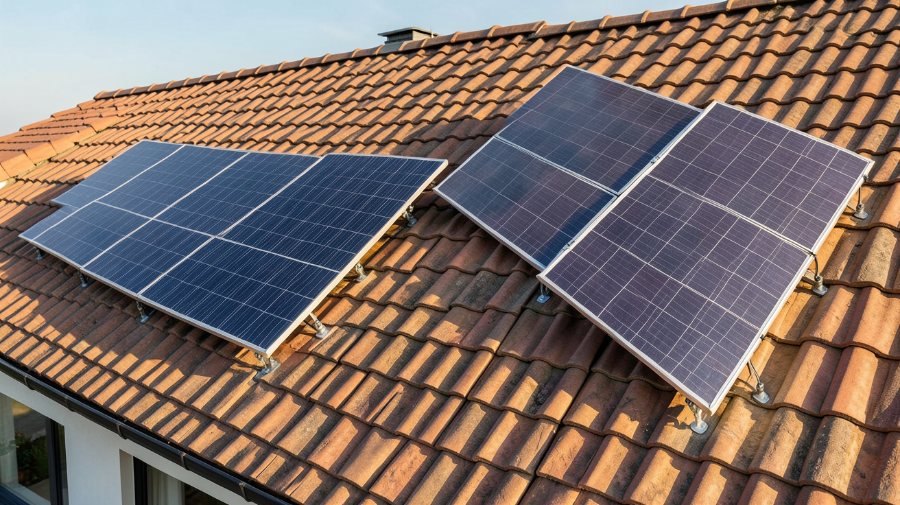 panneau solaire toiture prix : comparaison des deux modes de pose surimposition et intégration au bâti