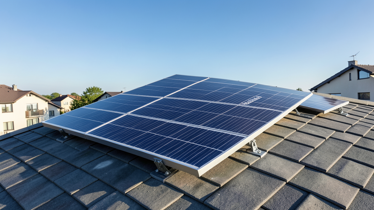 panneau solaire Trina Solar 400W installé sur un toit résidentiel pour l'autonomie énergétique
