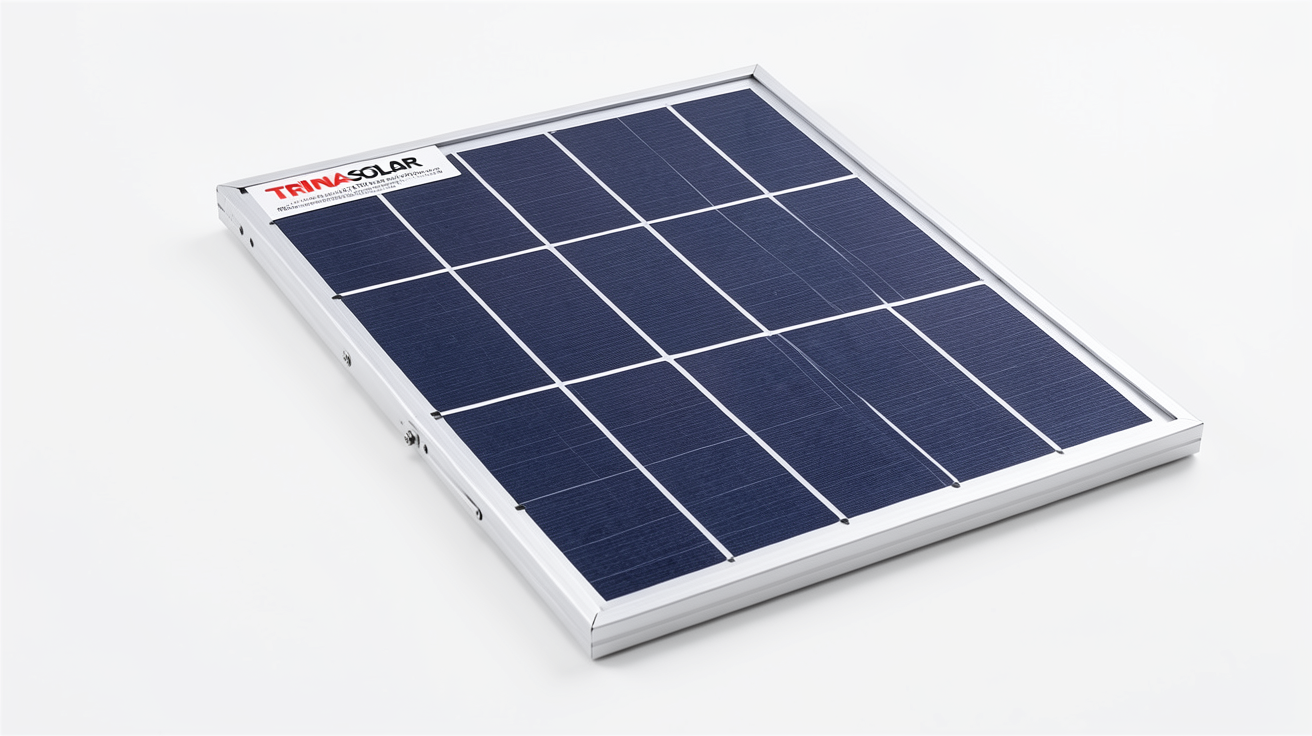 panneau solaire Trina Solar Vertex S 405Wc posé sur fond blanc avec éclairage professionnel