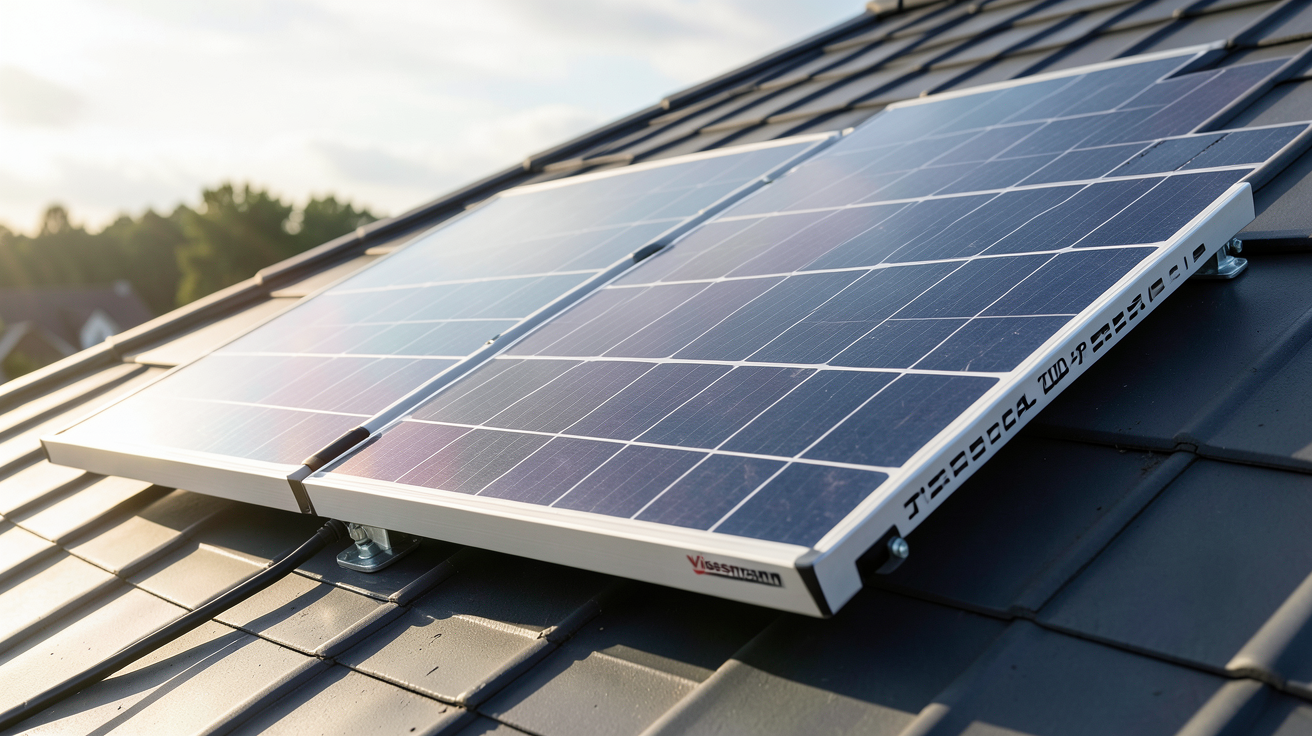 panneau solaire Viessmann Vitosol 100 avec technologie ThermProtect installé sur un toit