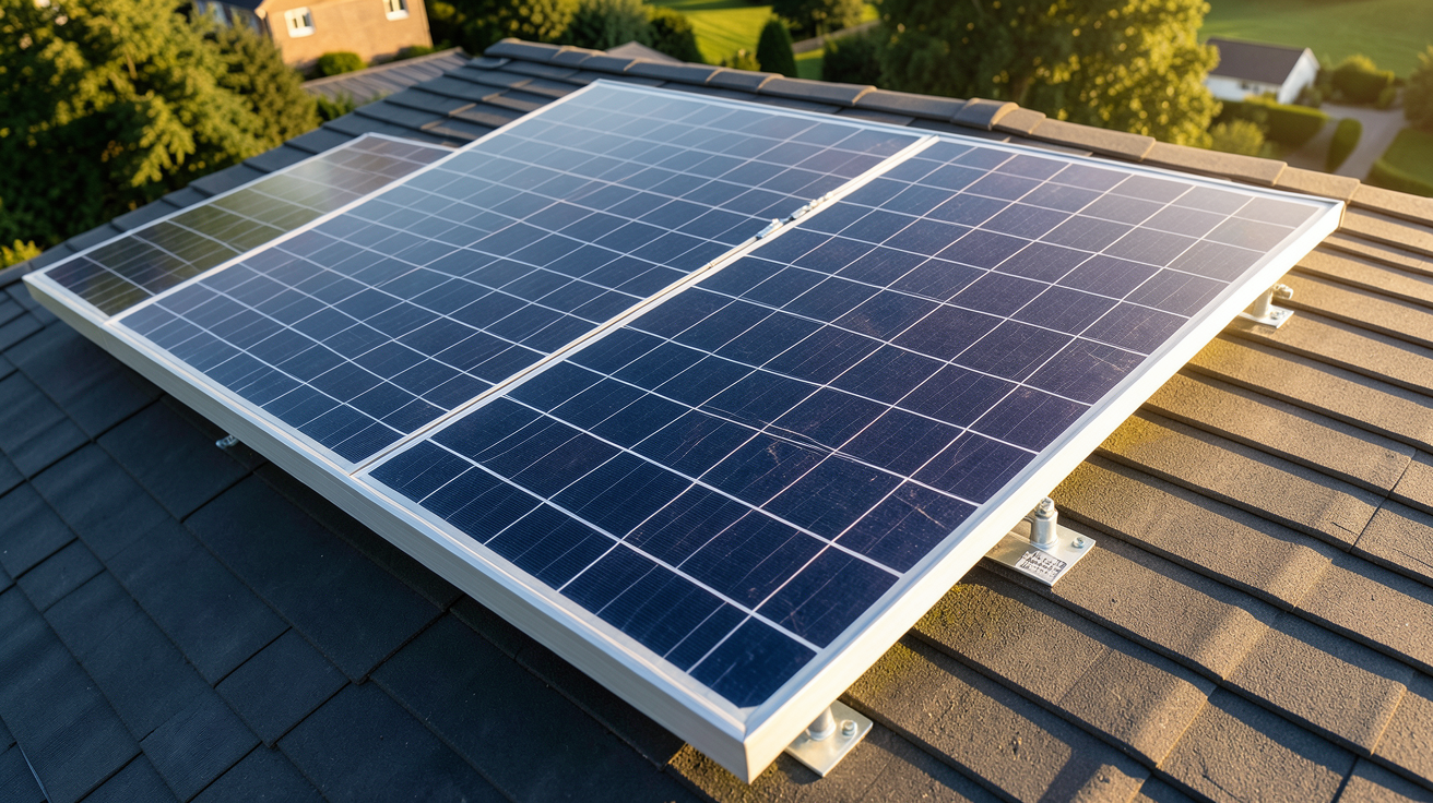 panneau solaire Viessmann Vitosol 200 installé sur un toit, illustrant ses performances énergétiques