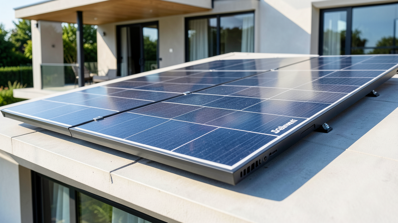 panneau solarwatt installé sur une toiture résidentielle moderne pour maximiser la rentabilité énergétique