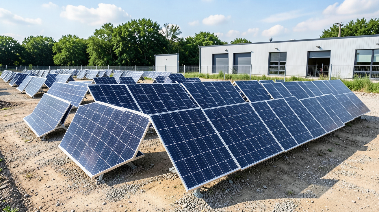 panneau sun power montrant les gammes de produits SunPower disponibles en 2025, disposition soignée sur fond lumineux