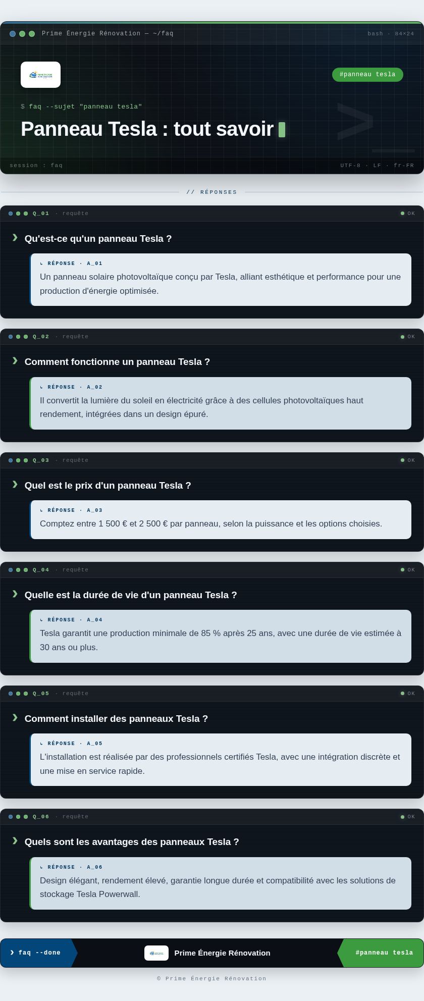 Infographie : Panneau Tesla : tout savoir