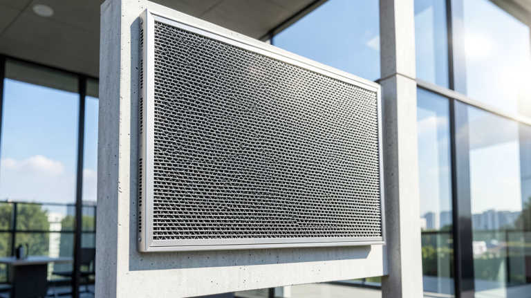 panneau thermique installé sur un mur de construction moderne pour l'isolation