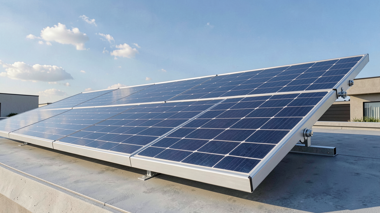 panneau Trina Solar comparatif Tier 1 installé sur un toit résidentiel moderne