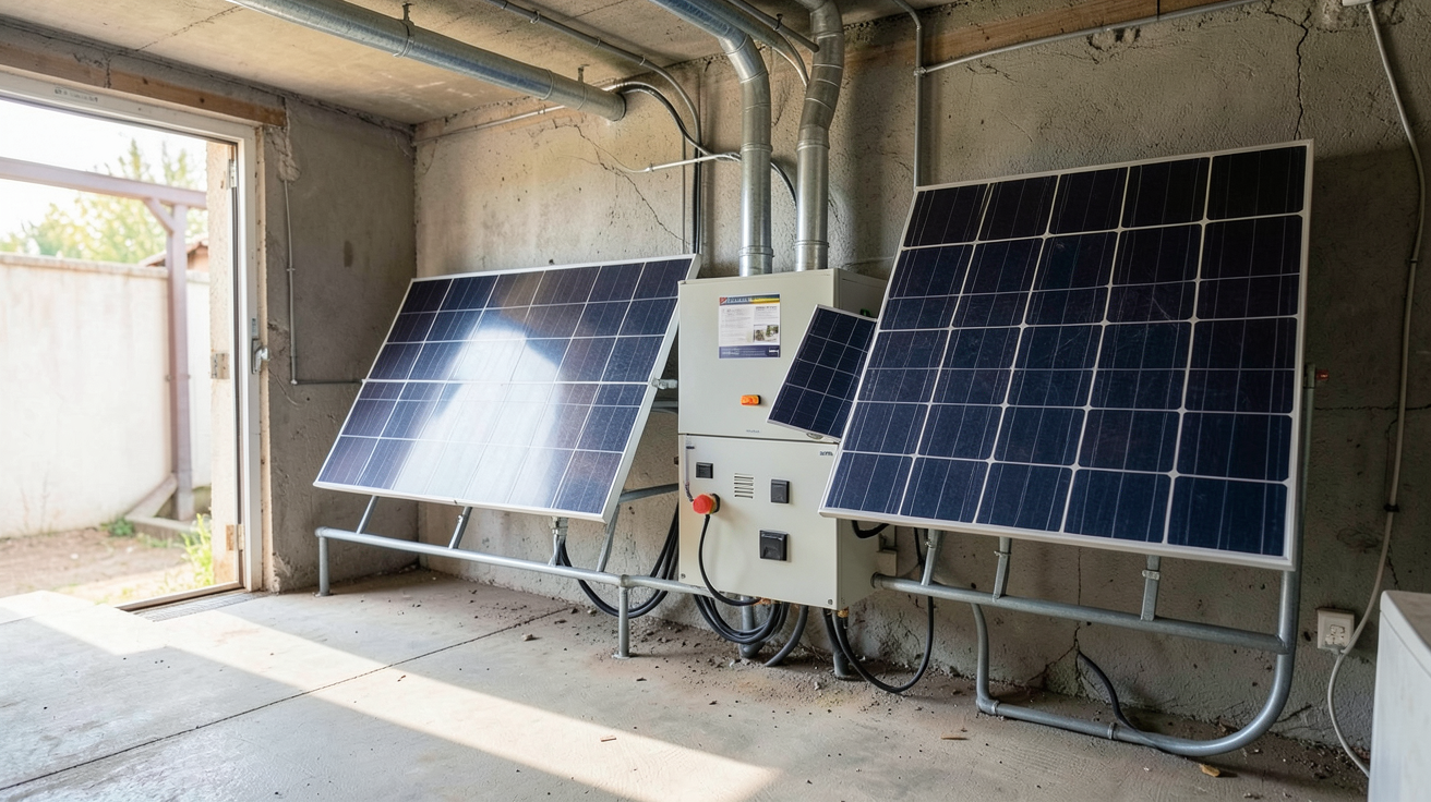 panneaux photovoltaïque et batterie de stockage pour dimensionnement énergétique