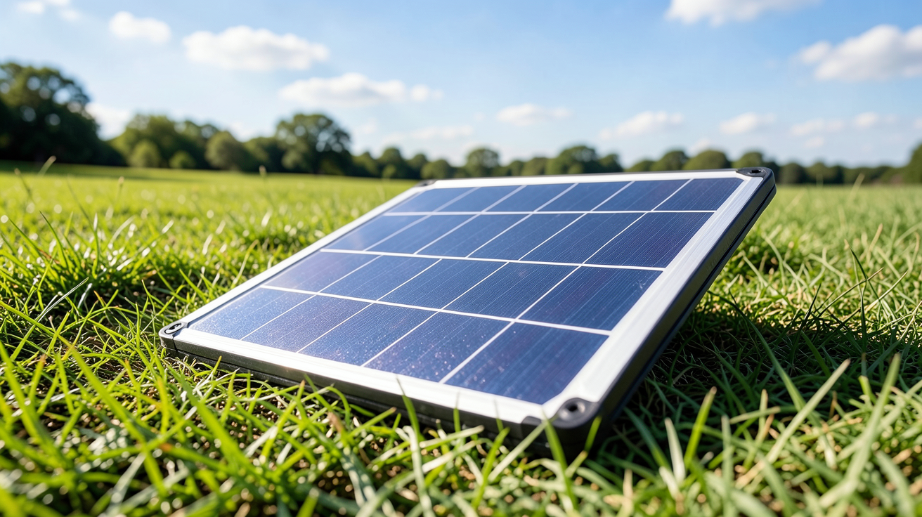 panneaux photovoltaique portable pliable en extérieur pour recharger un appareil