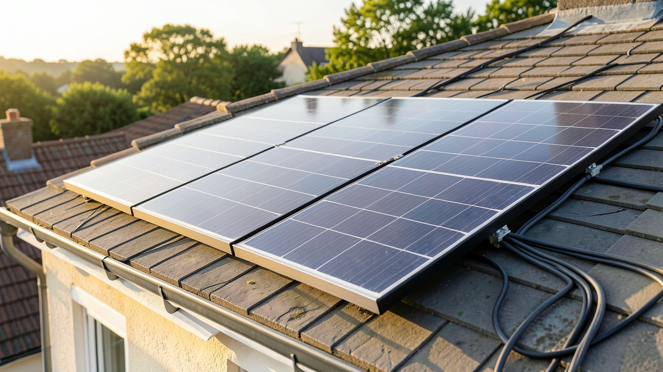 panneaux photovoltaïques autoconsommation prix : comparatif 2025 d'un kit solaire autoconsommation clés en main installé sur un toit