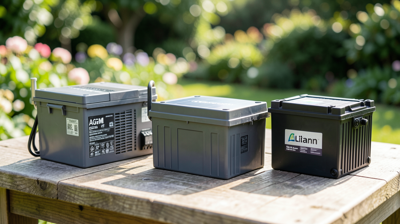 panneaux photovoltaïques autonome avec batteries solaires AGM, GEL et Lithium pour l'autonomie énergétique