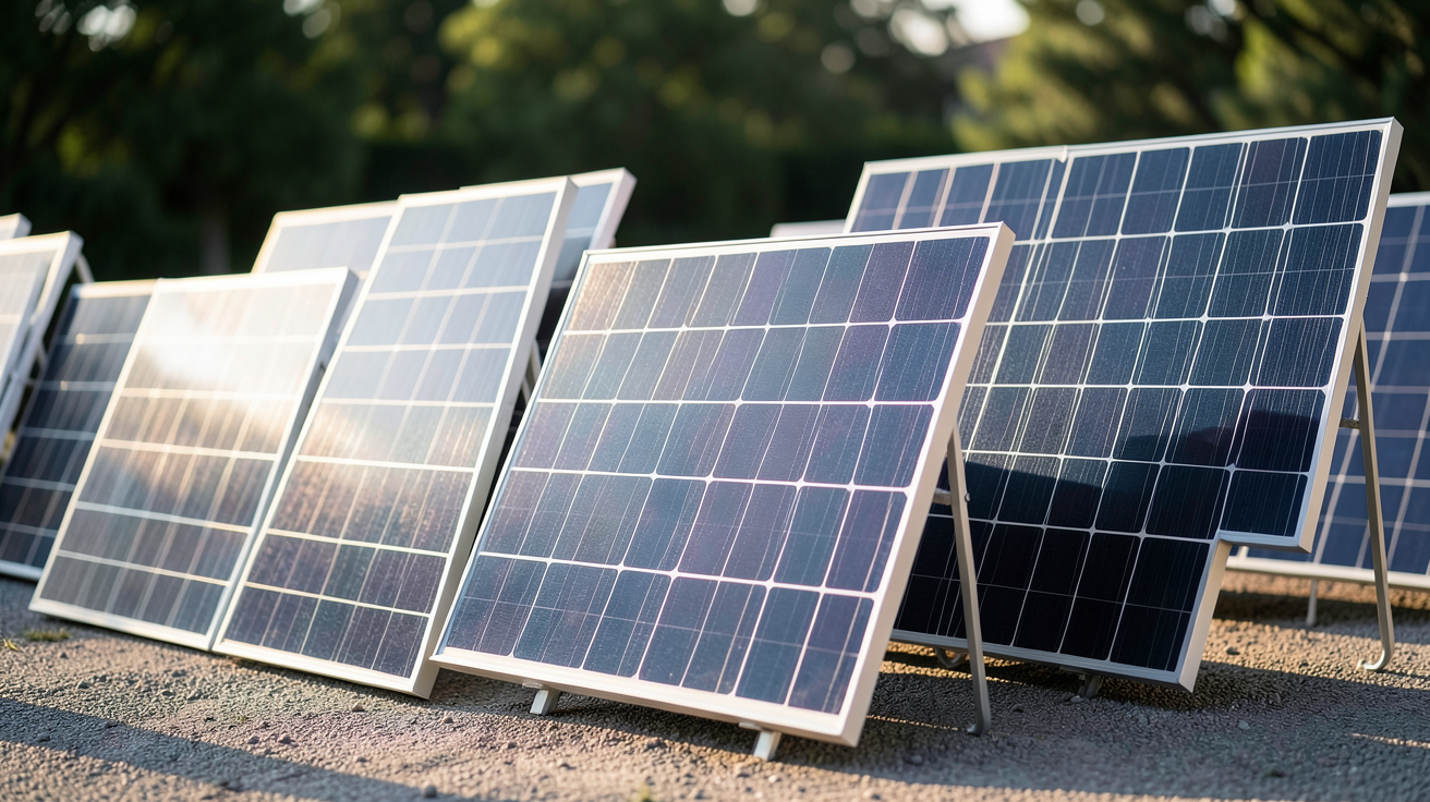 panneaux photovoltaïques MyLight différents modèles exposés en 2024