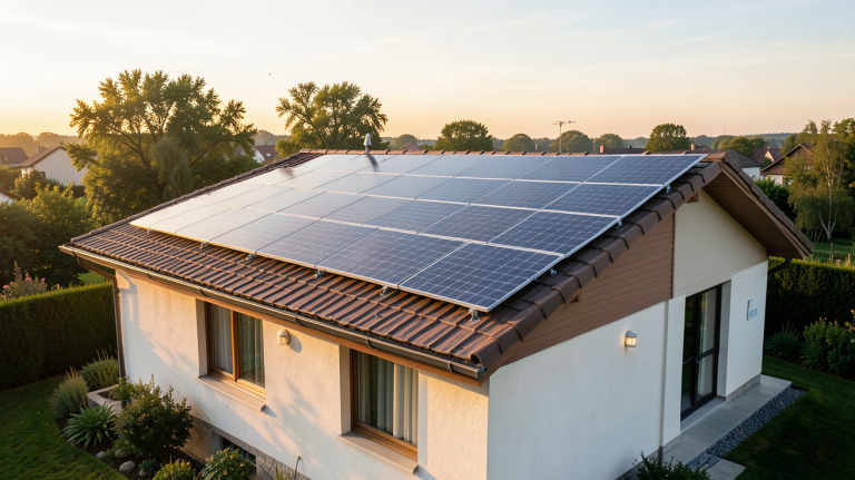 panneaux photovoltaïques que choisir installation sur toit de maison individuelle