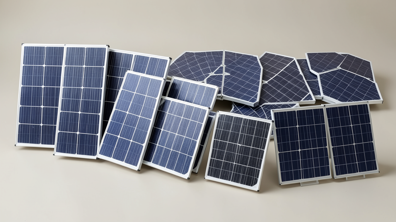 panneaux photovoltaïques systovi montrant la gamme de produits Systovi avec diverses puissances, technologies et rendements