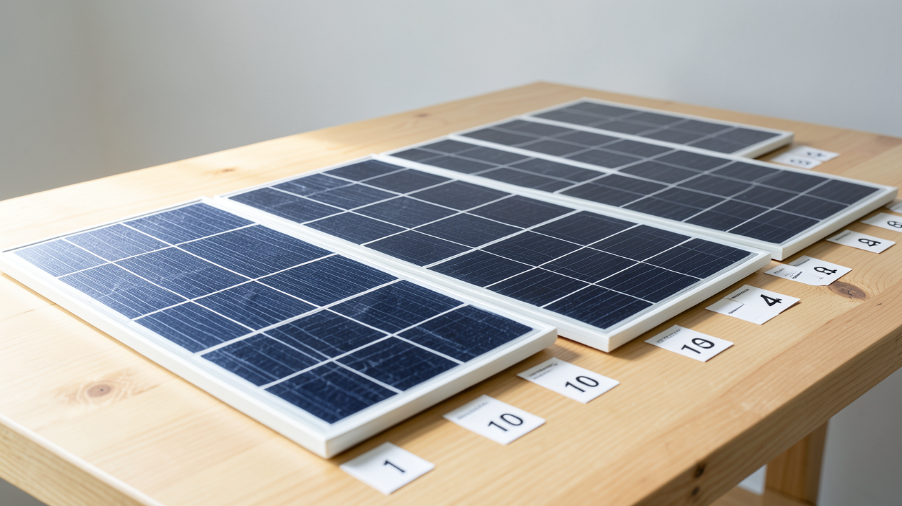 panneaux photovoltaïques test achat : comparatif 2026 des 10 meilleurs panneaux solaires en disposition visuelle