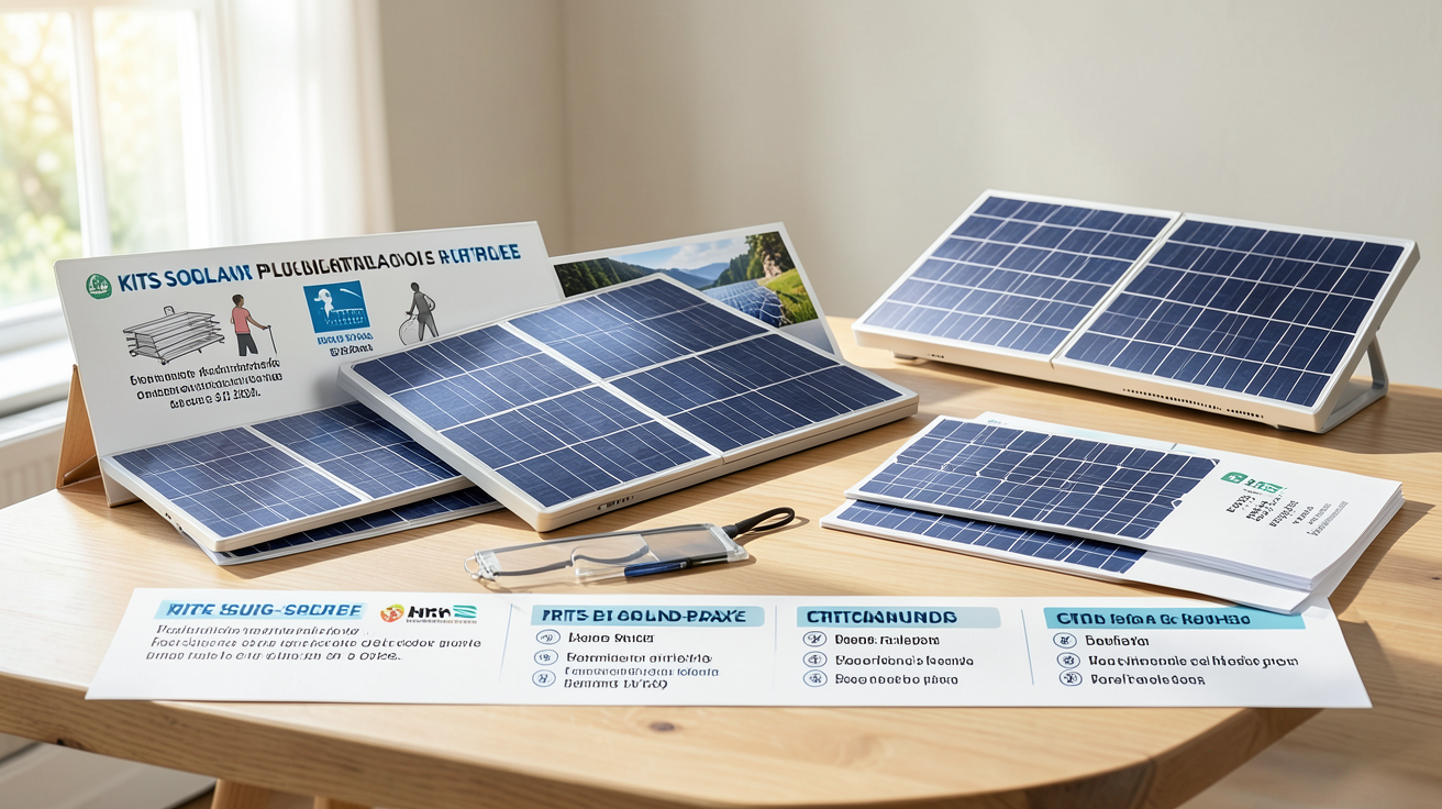 panneaux solaires à installer soi même choix de kit avec critères techniques, marques et typologie plug‑and‑play