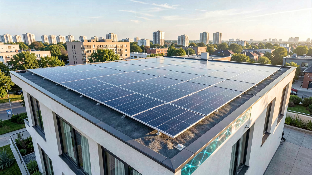 panneaux solaires dernière génération affichant les technologies émergentes de 2026 : tandem pérovskite-silicium et cellules organiques
