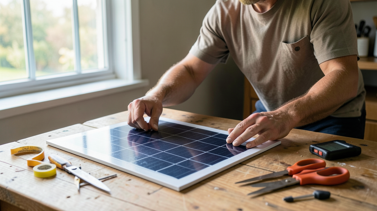 panneaux solaires imprimables guide DIY montrant comment imprimer un panneau solaire chez soi avec des outils de bricolage