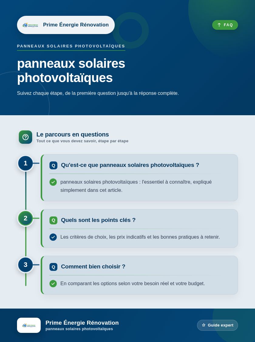 Infographie : panneaux solaires photovoltaïques