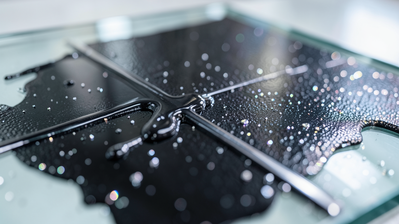 peinture photovoltaïque appliquée sur une surface technologique de pointe dans un laboratoire