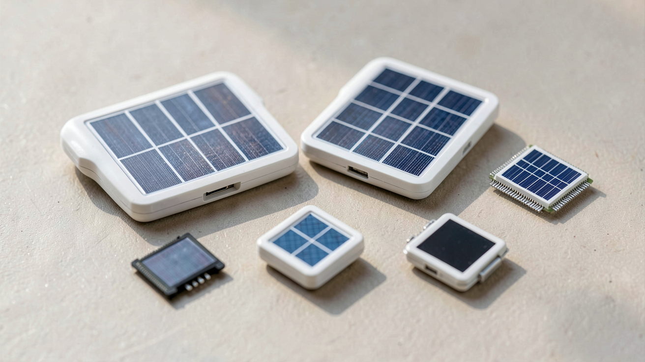 petit capteur solaire présentant divers types de capteurs solaires compacts