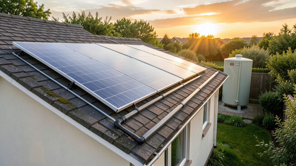 peut on chauffer une maison avec des panneaux solaires installation thermique sur toit de maison individuelle