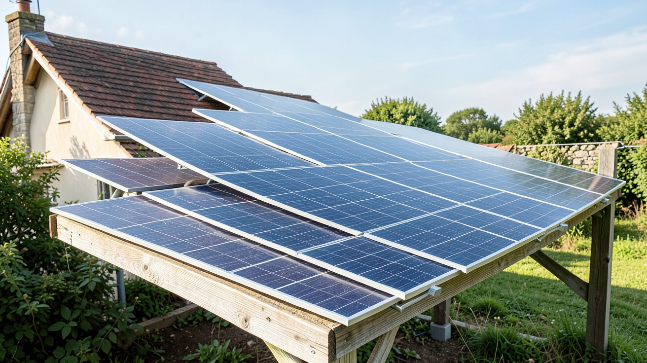 peut on chauffer une maison avec des panneaux solaires photographié en situation réelle, illustration de l'article