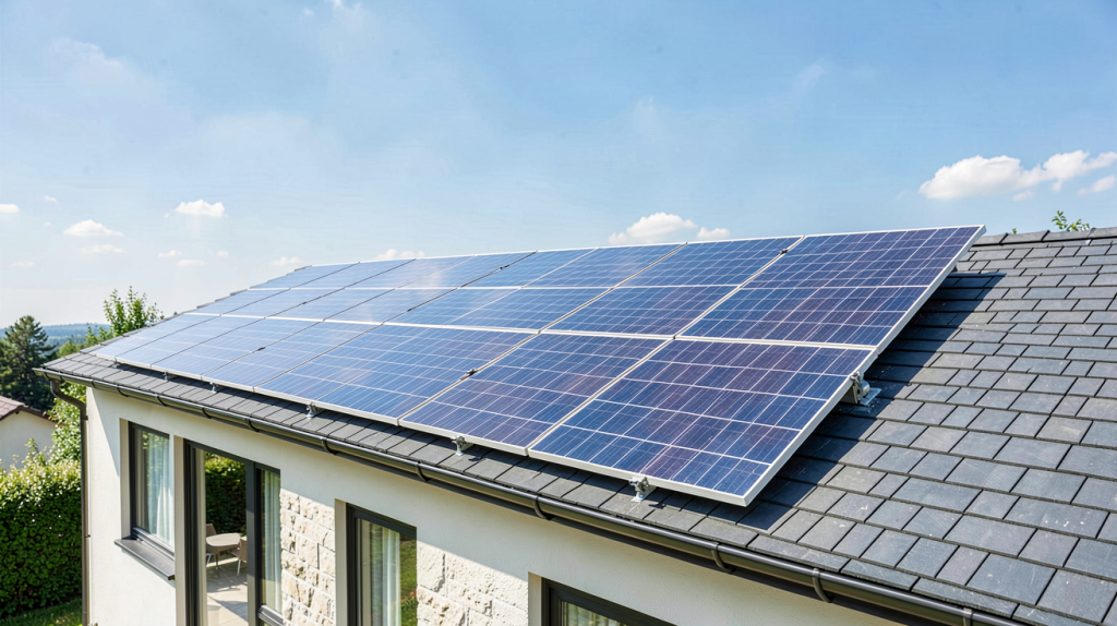 photovoltaique 6 kwc pour une maison avec des panneaux solaires
