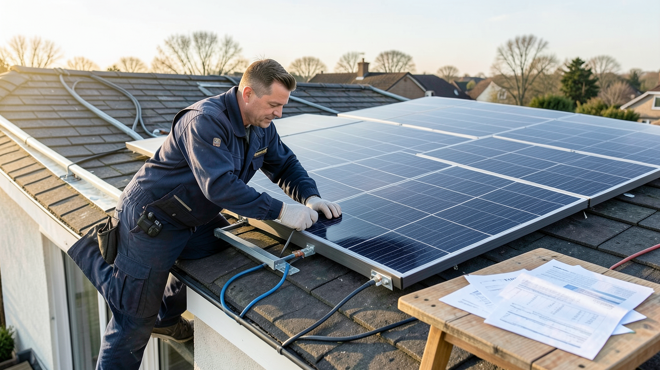 photovoltaique 9 kW installation panneaux solaires toiture démarches administratives